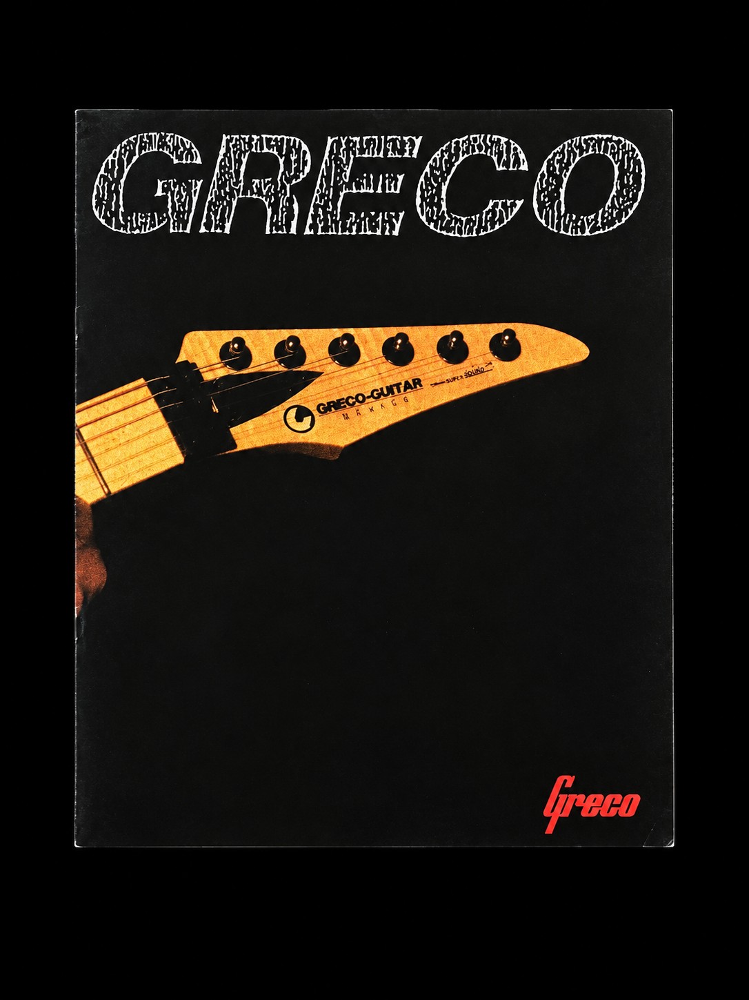1987 Greco catalogue guitar catalogue cover